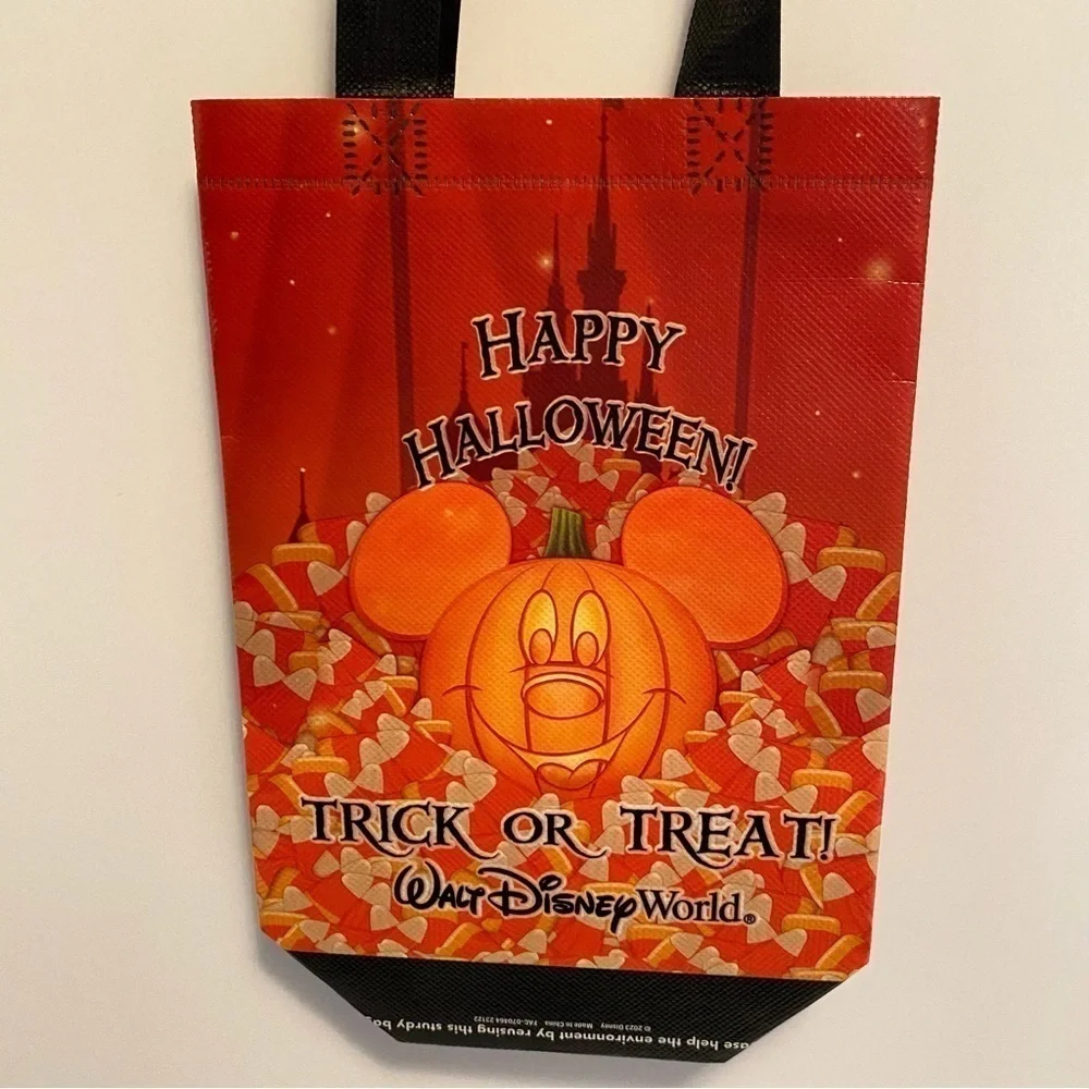 Walt Disney World Mickey's Halloween Party Small Trick Or Treat Bags Set of 4